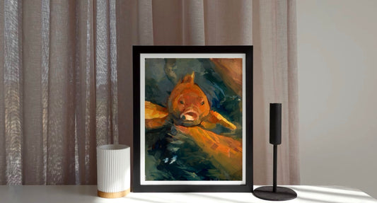 'Koi Fish' print