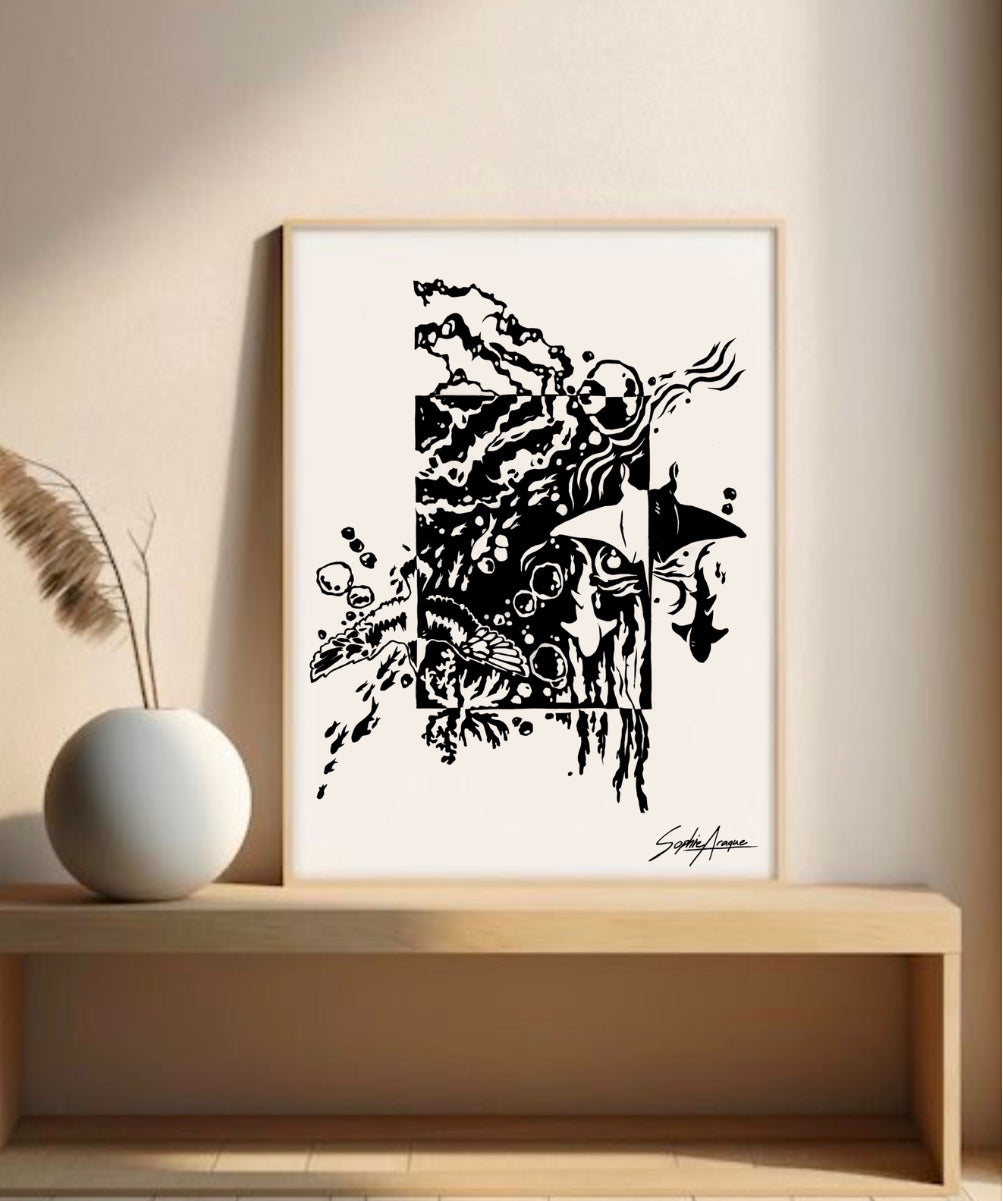 'Tide Water' print