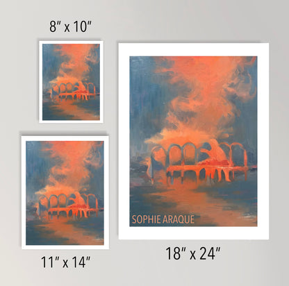 'Sea and Skies' print