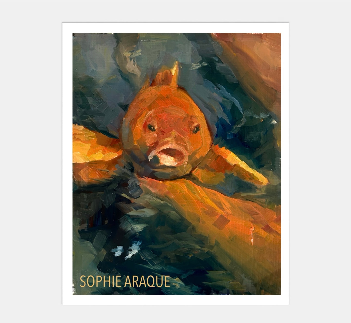 'Koi Fish' print