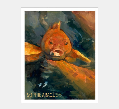 'Koi Fish' print