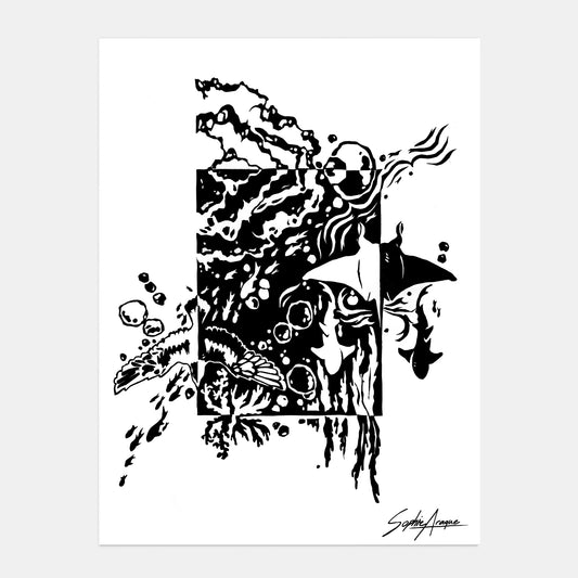 'Tide Water' print