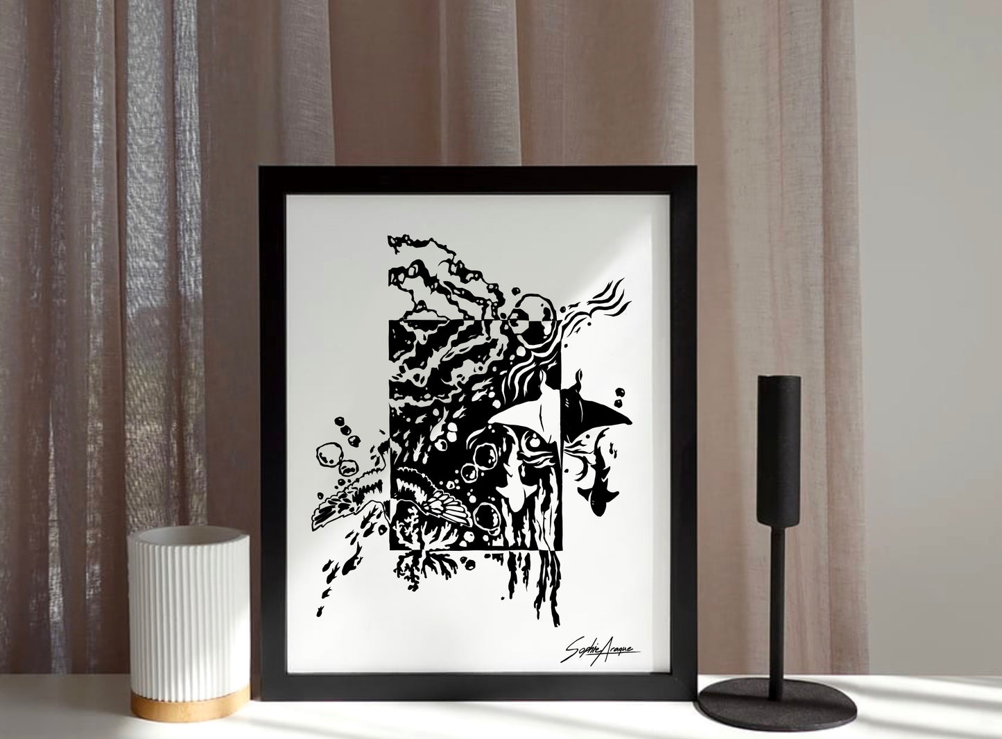 'Tide Water' print